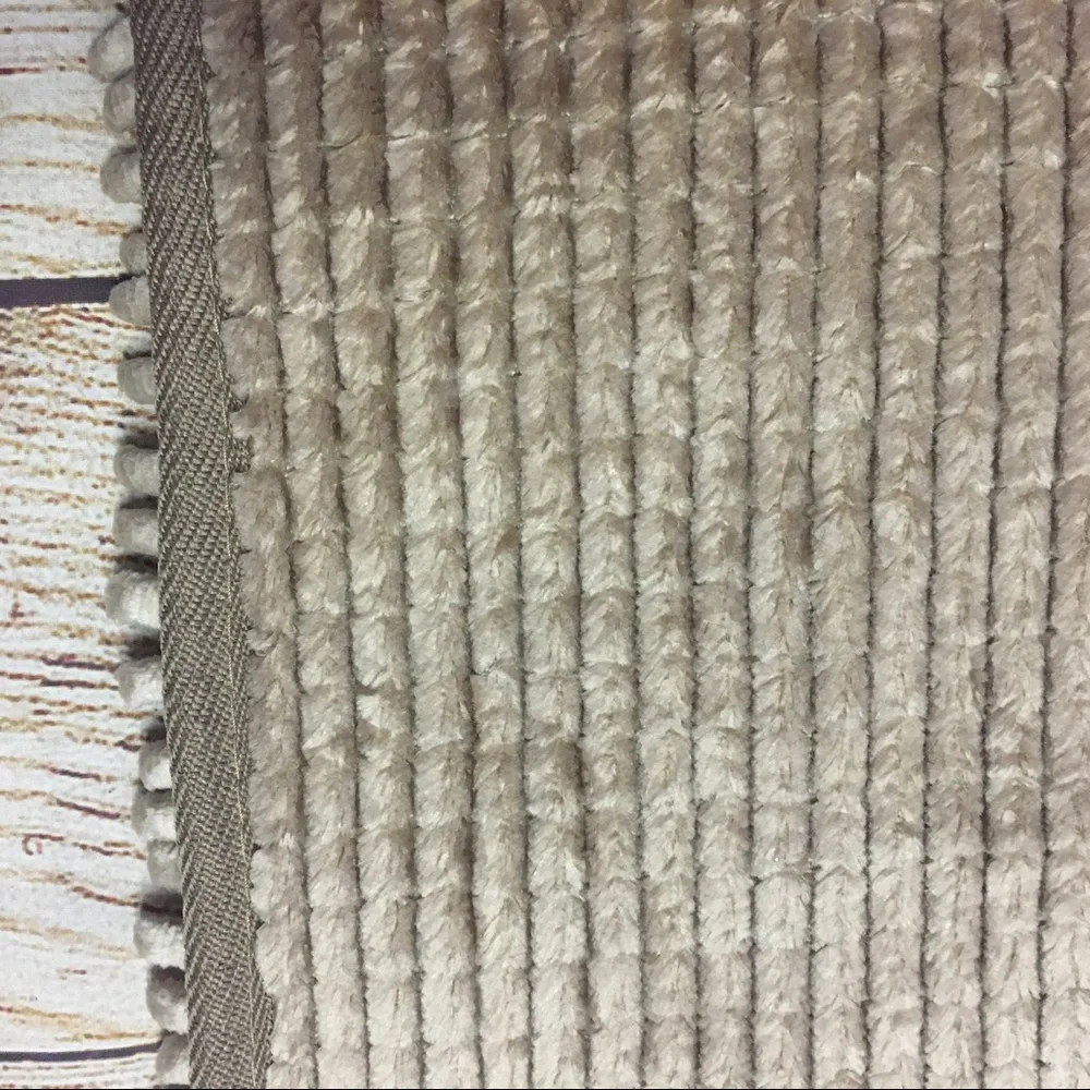Fluffy Microfiber Beige Bath Rug 31” X 20”